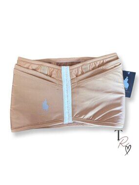 Dene Adams NEW Utility Corset Waist Trainer Hidden Pocket Nude Beige Size L